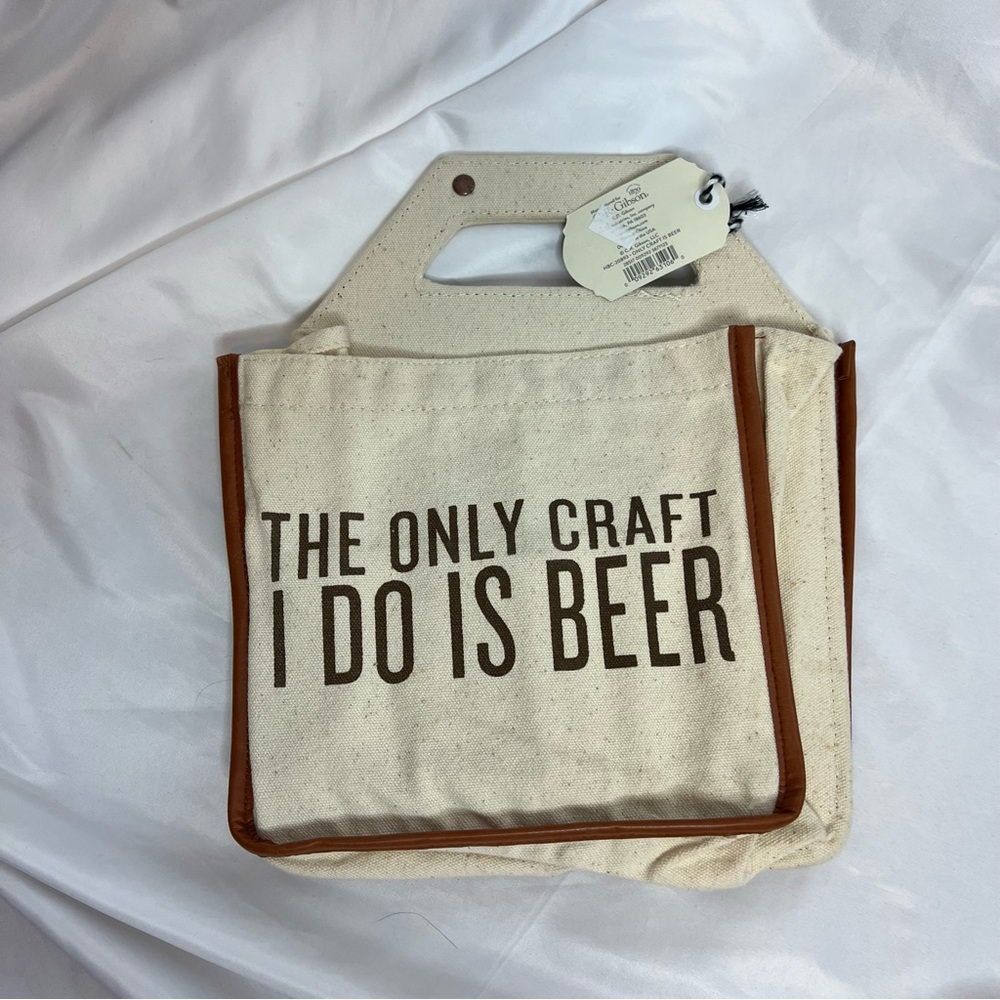 3 FOR $15 C.R. Gibson Cotton Canvas Beer Caddy NWT